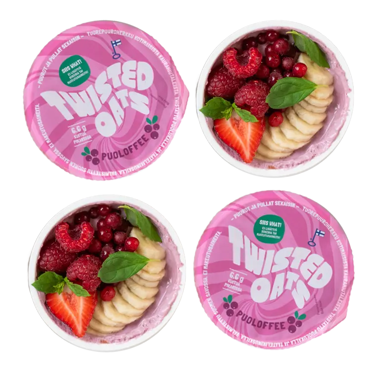 Twisted Oats – Puoloffee tuorepuuro, ei lisättyä sokeria